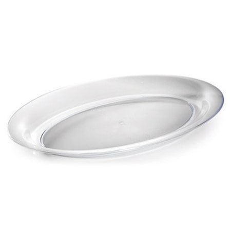 Fineline Settings 3511D-CL Clear 128 Oz. Oval Serving Bowl OVB09128.WH